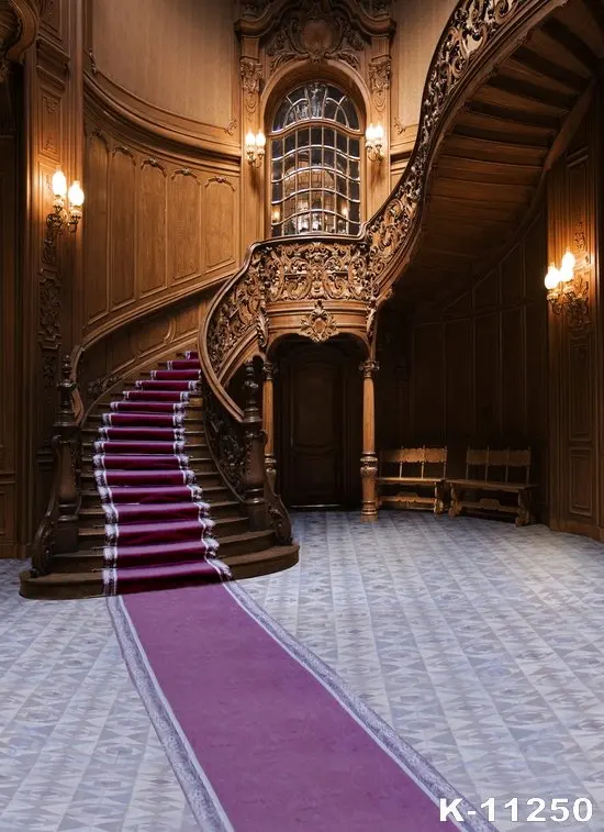 Фон для фотосъемки красное одеяло лестница фон свадьбы роскошный замок игры в