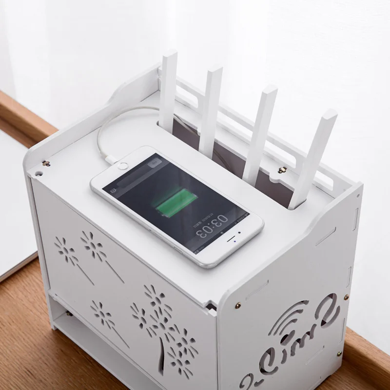 3 слоя Настольный Wifi роутер коробка для хранения розетка провод Органайзер коробка ТВ телеприставка стеллаж для хранения блок питания Скрытая Отделка Коробка