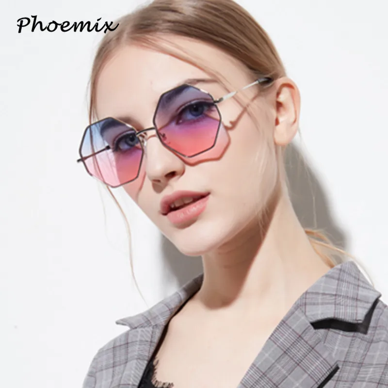 Phoemix унисекс солнцезащитные очки Modis нерегулярные квадратной формы Oculos De Sol feminino Роскошные Для женщин Брендовая дизайнерская обувь круглые очки в стиле ретро, UV400