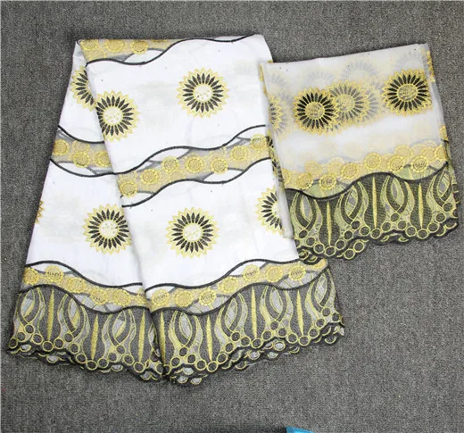 Зеленый лимон Нигерии кружевной ткани 2018 Африканский швейцарский вуаль кружева