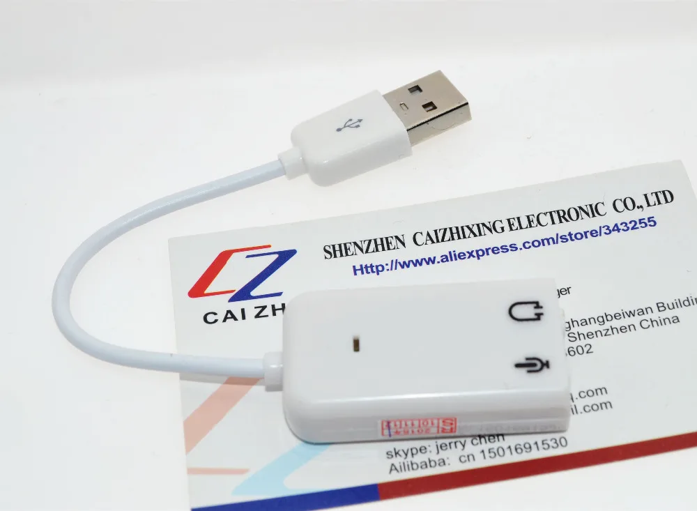 Лидер продаж белая звуковая карта 3 5 мм с микрофоном и разъемом для наушников на