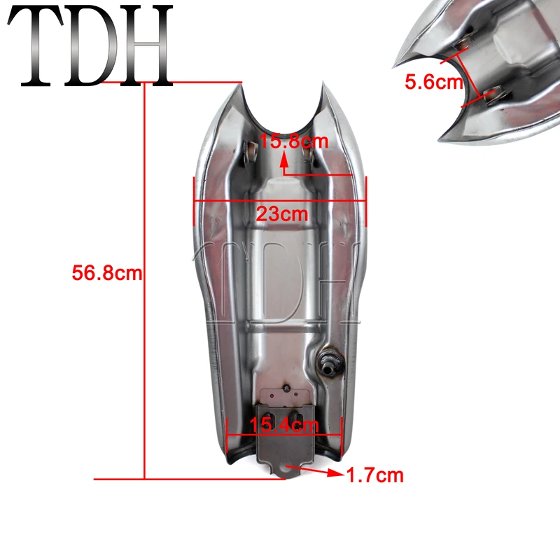 Ботинки в байкерском и винтажном стиле 9L/2 4 галлонов Топливный бак газа с ключом