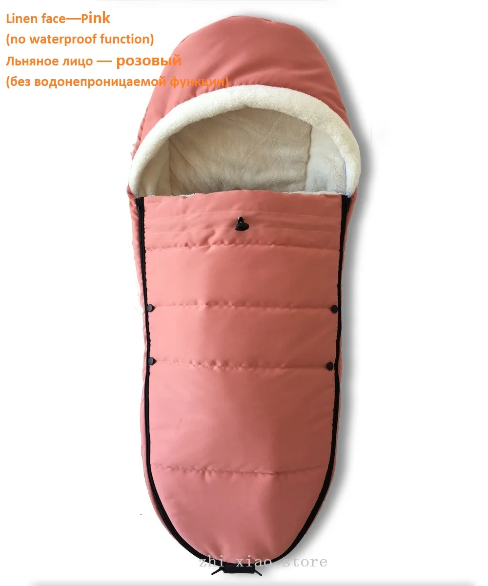 no waterproof pink Универсальные аксессуары для детских колясок; зимние носки; сумка для сна; ветрозащитная теплая Пижама; детская коляска; муфта для ног; Babyzen yoyo - Цвет: no waterproof pink