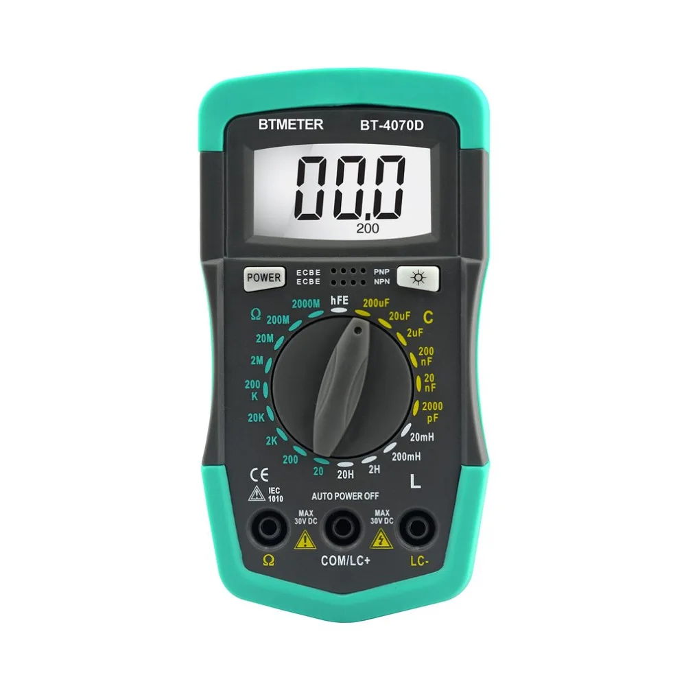 BTMETER HP4070D мини цифровой мультиметр Измеритель сопротивления Емкость