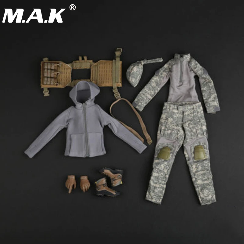 

1/6 Tactical Female Shooter Camouflage Clothing Suit Model for 12 inches Action Figure