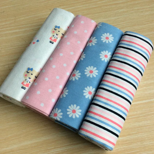 F Одеяло s 4 шт./лот, хлопковое фланелевое одеяло для новорожденных s/Хлопковое одеяло/детское одеяло 76x76 см - Цвет: F