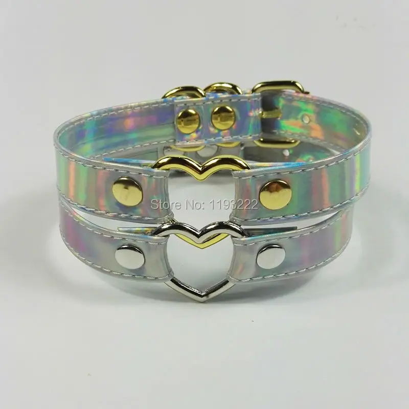 Дизайнерское женское Радужное колье ручной работы голографическое 100% лазерный