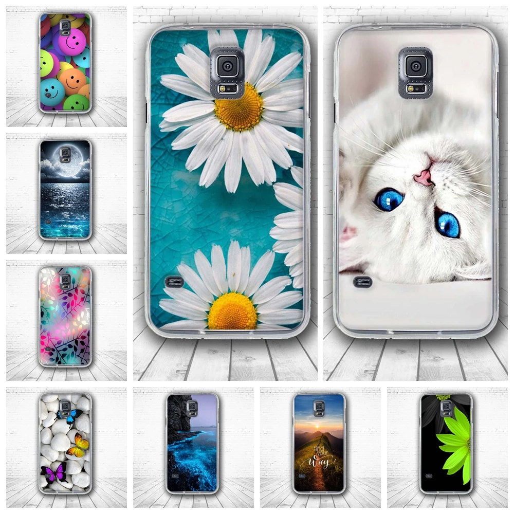 Чехол для Samsung S5 силиконовый чехол Galaxy i9600 G900F Neo SM G903F мягкий из ТПУ с