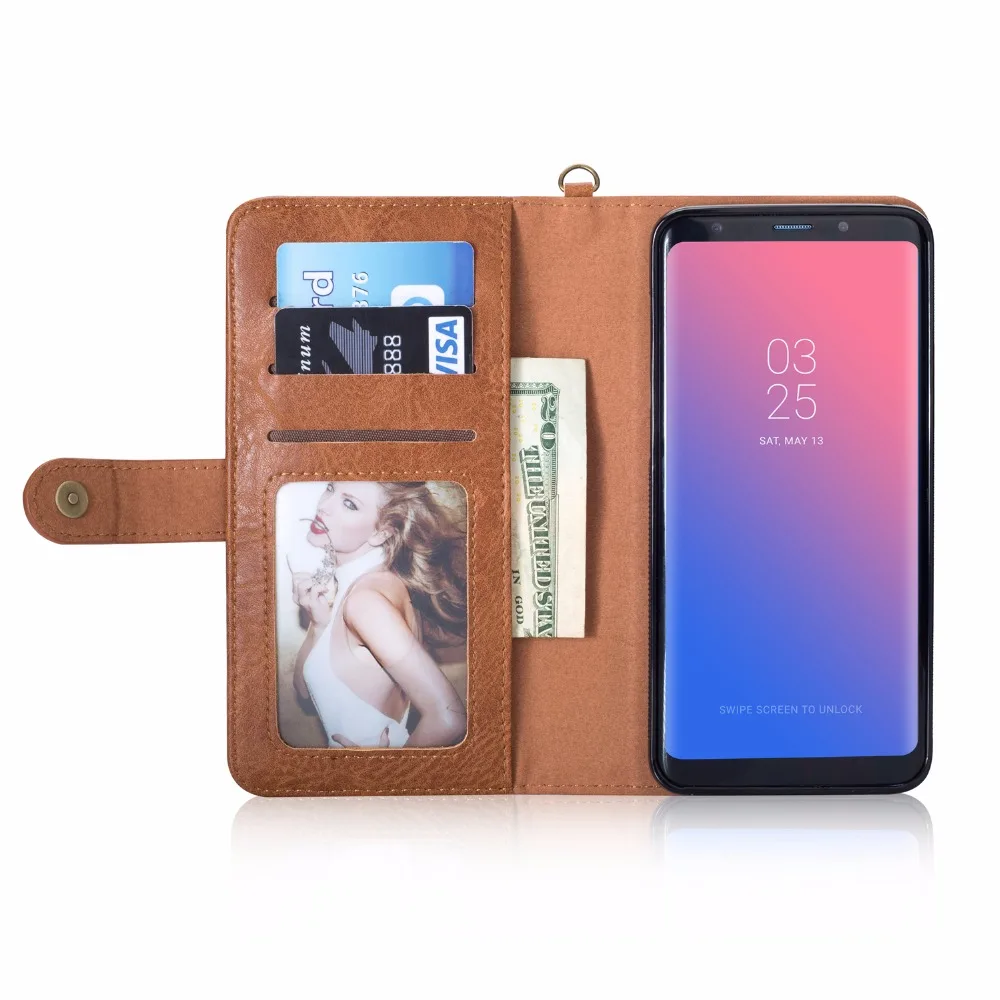 Для samsung galaxy S9 S8 S10 Plus S7 Edge S10e Чехол-книжка для телефона pu кожаный бумажник слот для карт чехол для samsung Note 8 9 10+ coque