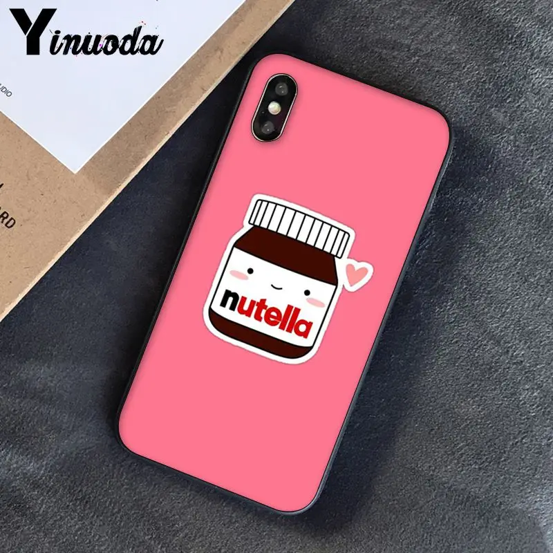 Чехол Yinuoda funny food Chocolate Nutella PhoneCase для iphone SE 2020 5 5Sx 6 7 7plus 8 8Plus X XS MAX XR 10 | Мобильные