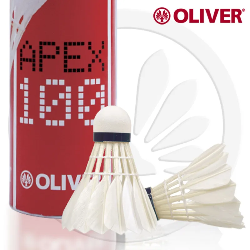 Волан для бадминтона из гусиного пера Apex 100 международного турнира|Волан| |