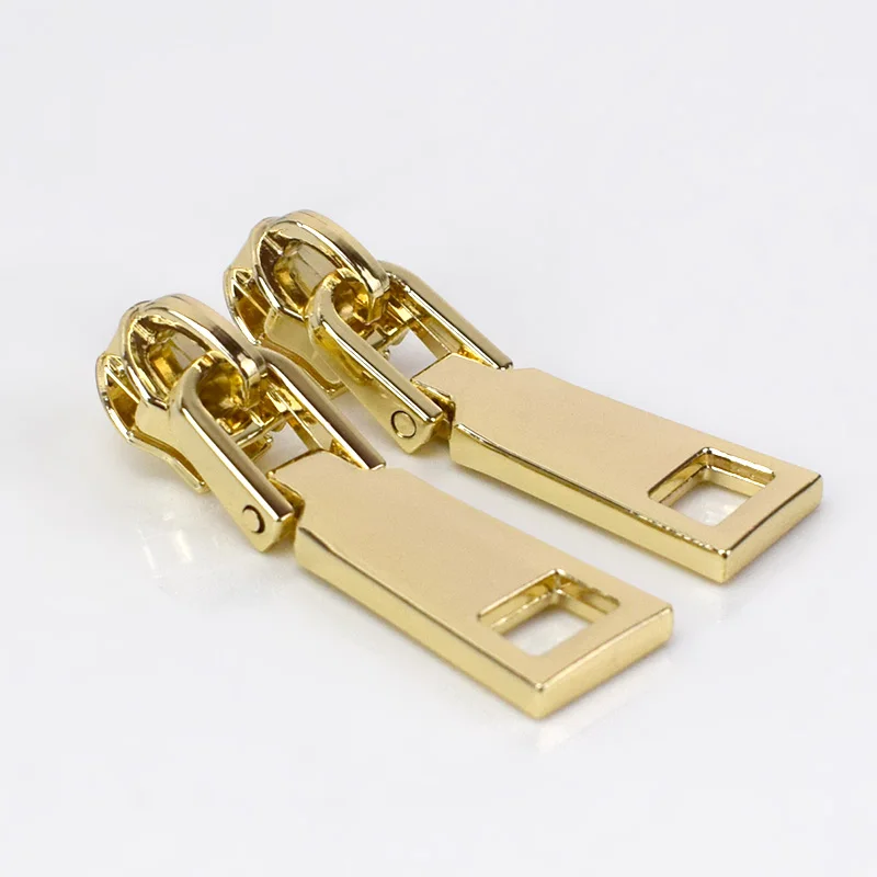 lightgold 20 шт. Модные 5# металлические ползунки для молнии для курток одежда пальто головы съемники молния Ремонтный комплект DIY сумка Швейные аксессуары G6-3 - Цвет: lightgold
