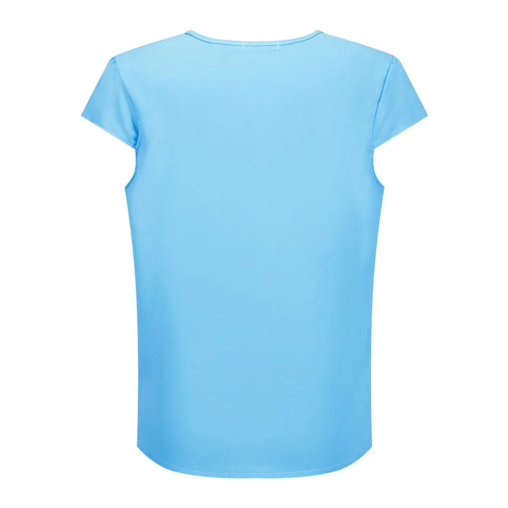 ЛИВА девушка Новинка 2017 года Европейский all-матч раза маленький рубашка Грудь лук