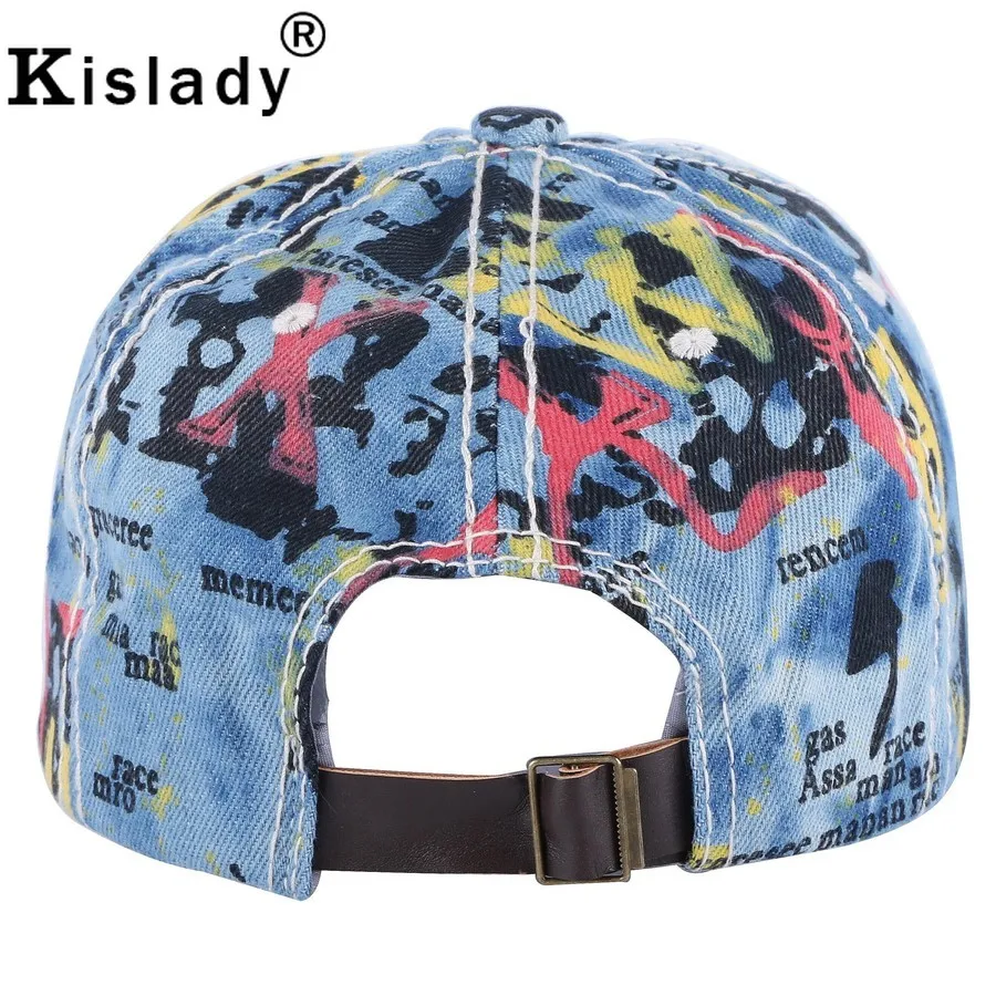 Kislady 2019 новая индивидуальная бейсболка с граффити регулируемая ВИНТАЖНАЯ