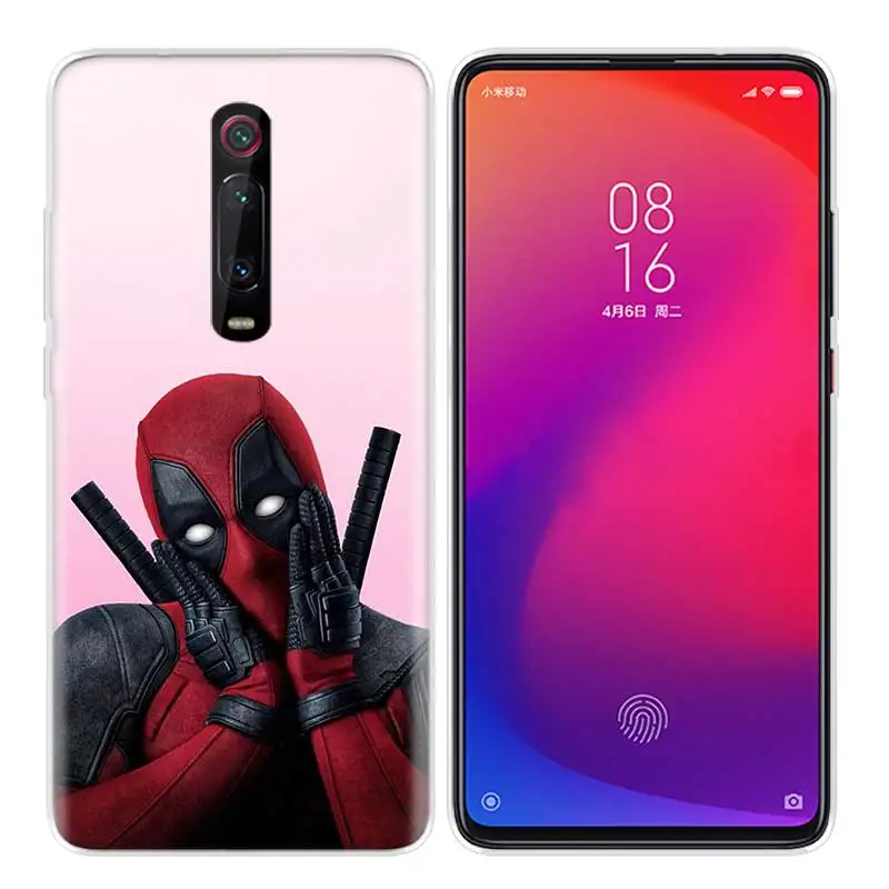 Силиконовый чехол для Xiao mi Red mi K20 Pro K20Pro Note 5 6 7 7A 6A mi A2 A1 8 Lite 9 S2 Pocophone F1 Deadpool Dead Pool Funny