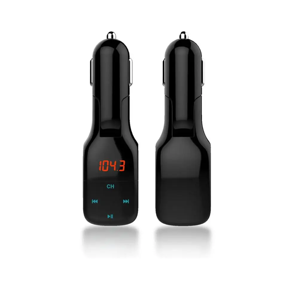 Автомобильный Bluetooth fm-передатчик, беспроводной автомобильный fm-передатчик радио адаптер автомобильный комплект USB Автомобильное зарядное устройство Micro SD/TF карта управление музыкой