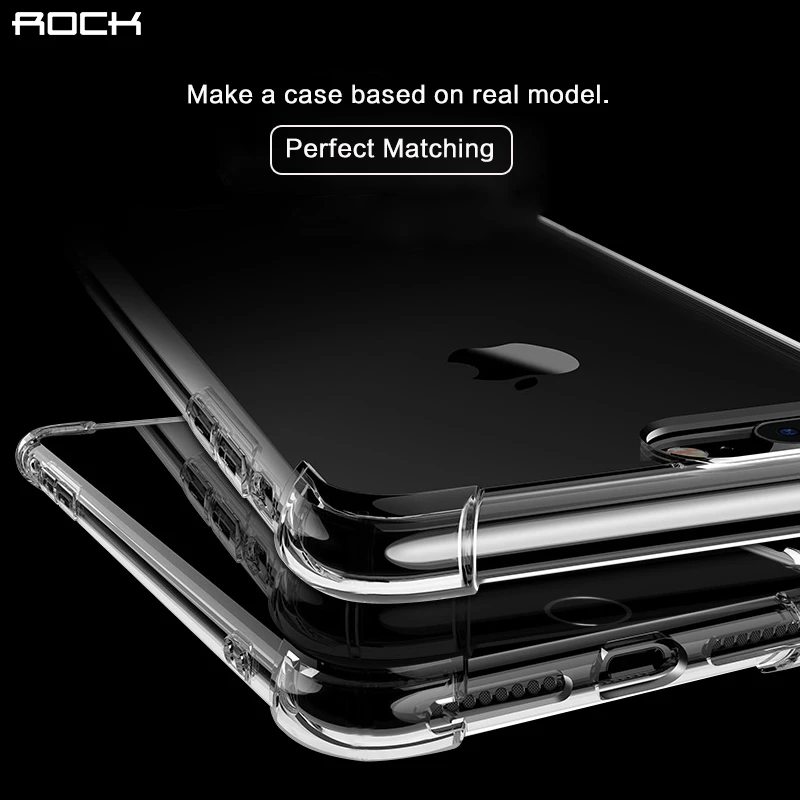 Anti-knock Case for iPhone 8 plus ROCK Air Bag Protection TPU Transparent Cover iPhone8 |