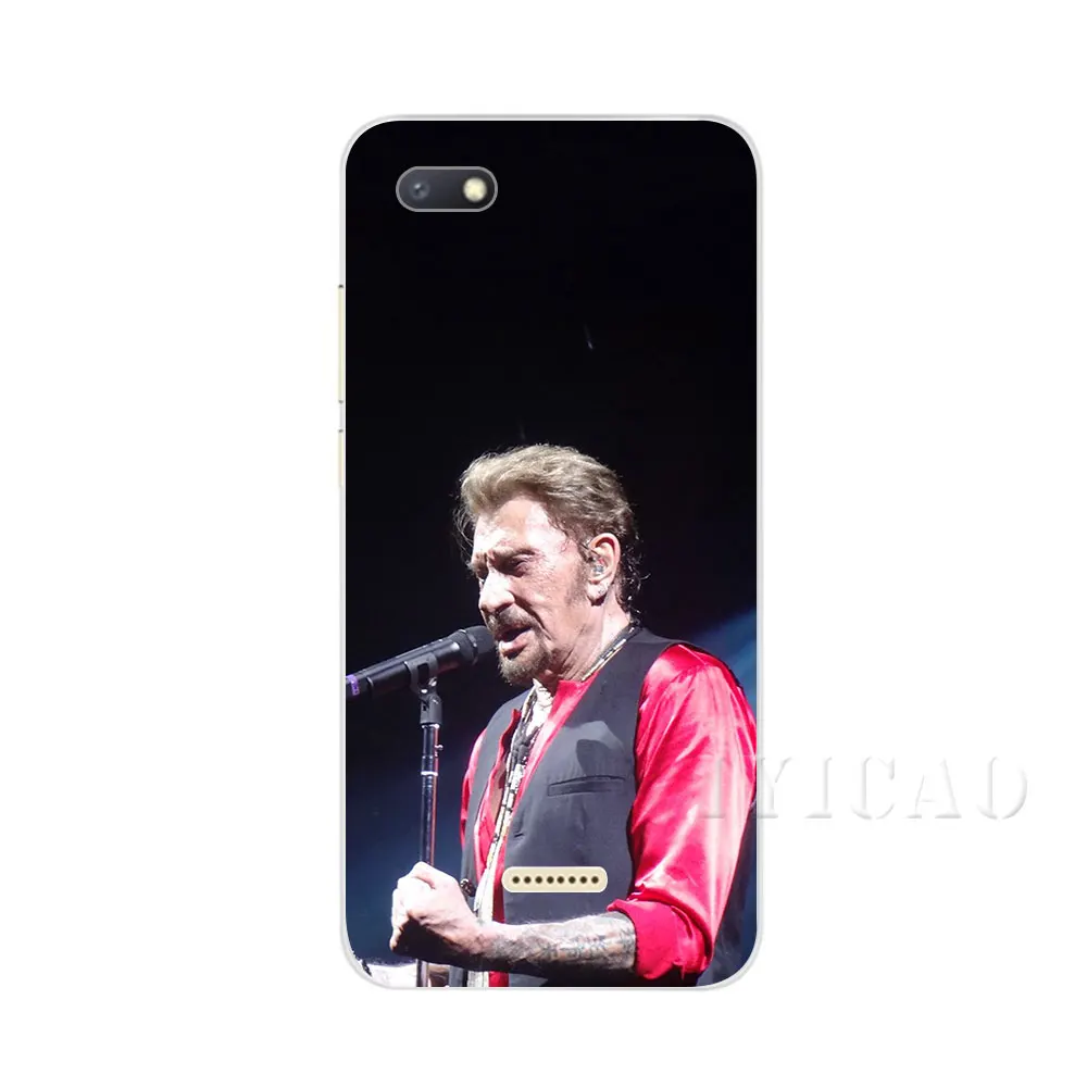 Жесткий чехол IYICAO Johnny Hallyday для Xiaomi Redmi Note 3 4 5 6 7 Pro 5A Prime | Мобильные телефоны и