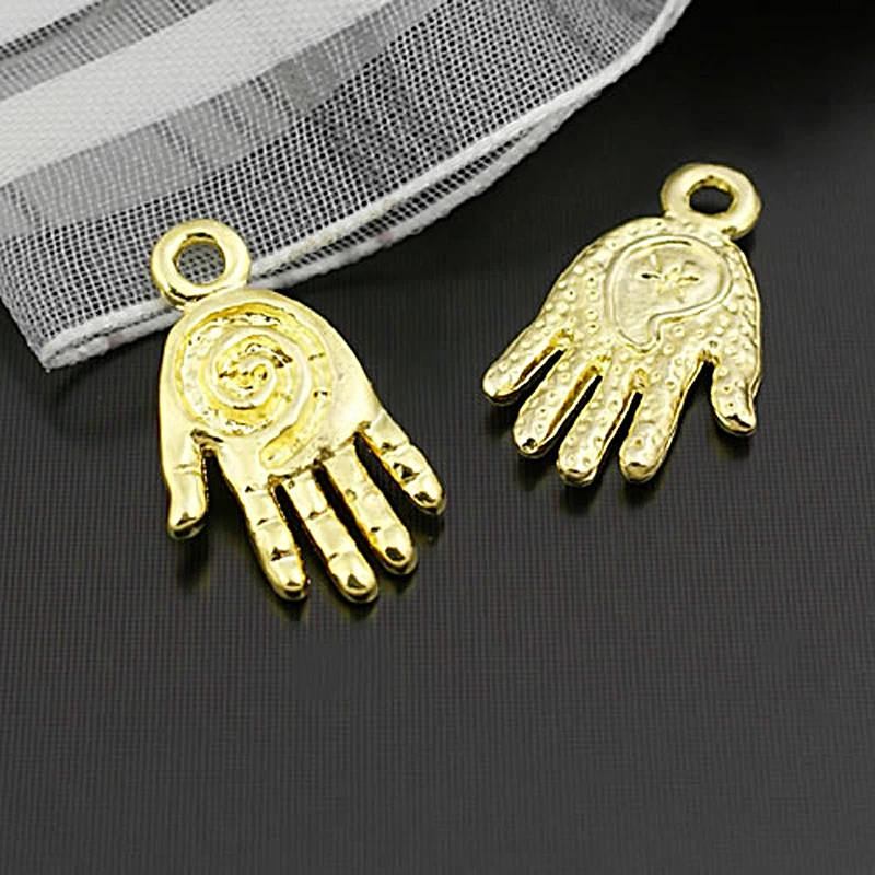(28507)50PCS 19x11MM Antique Bronze Zinc Alloy Buddha Palm Hand Charms Pendants Diy Jewelry Findings Accessories Wholesale | Украшения и