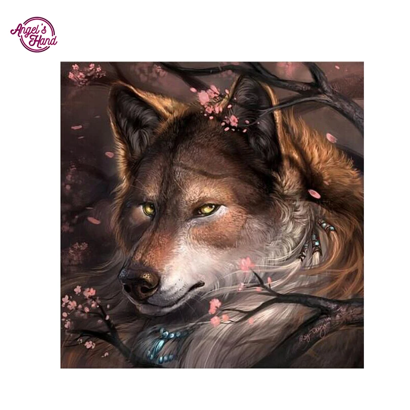 ANGEL'S HAND wolf Новый 5D DIY Алмазная картина вышивка крестиком Кристалл бриллиантовой