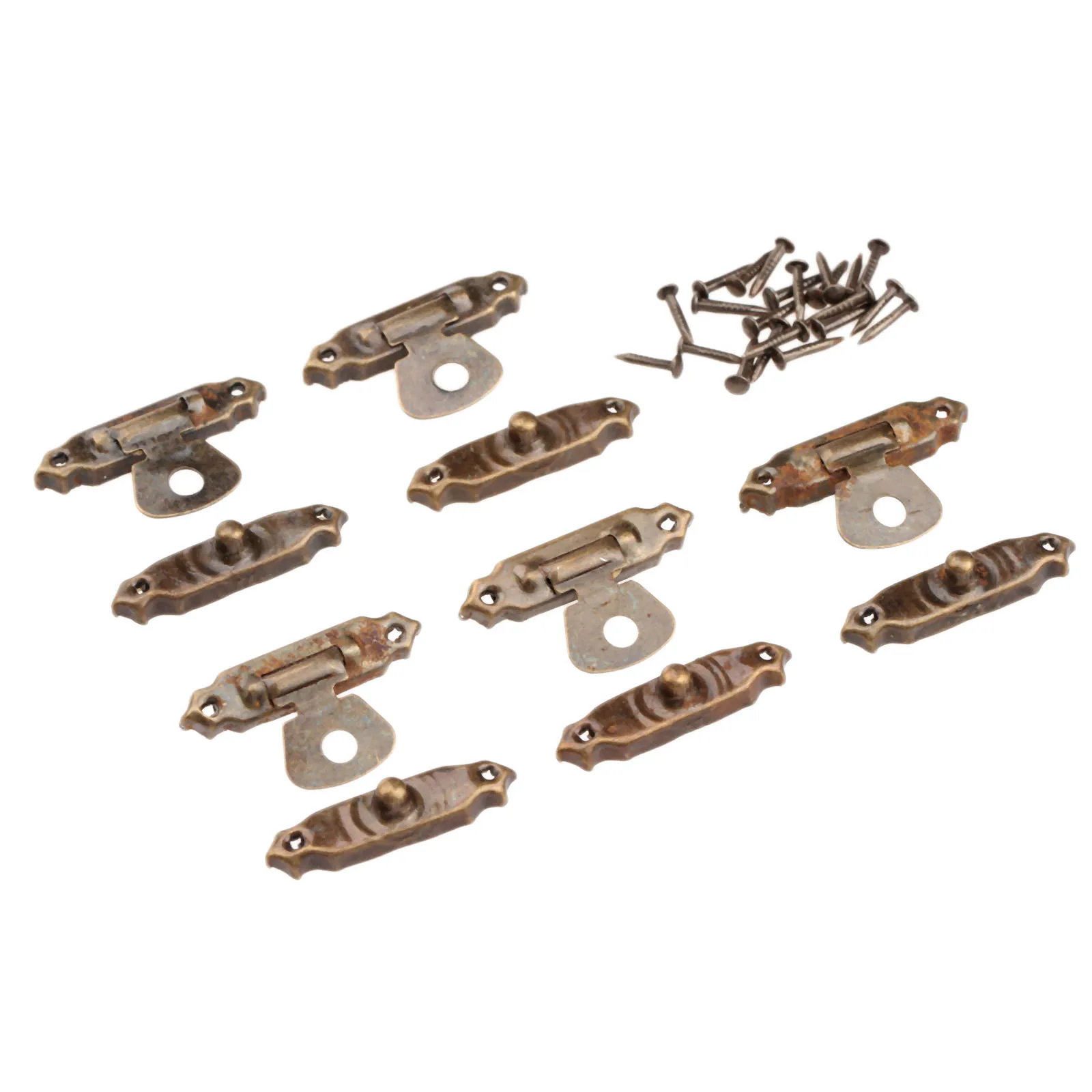 5 шт. антикварных бронзовых морских звезд/золотая коробка фиксаторами защелки