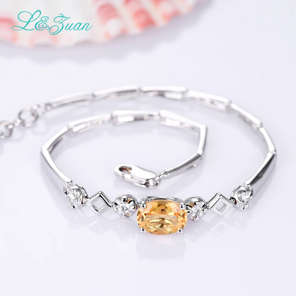 Женский браслет из серебра 925 пробы с цитрином|bangle bracelets for women|bangle womensbangle silver bracelet |