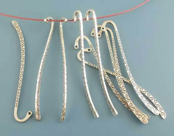 

Free Shipping 50pcs Antique Silver Tone Bookmark With Loop 85mm Jewelry Findings Wholesale J0499F