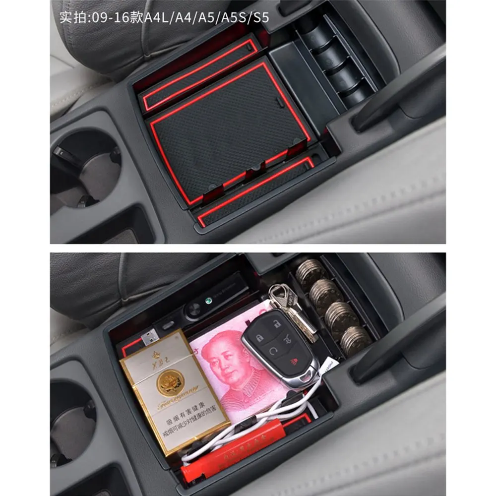Подлокотник коробка для хранения Audi A4 2011 2012 2013 2014 2015/A5 2008 2009 2010 2012-2018 центральной