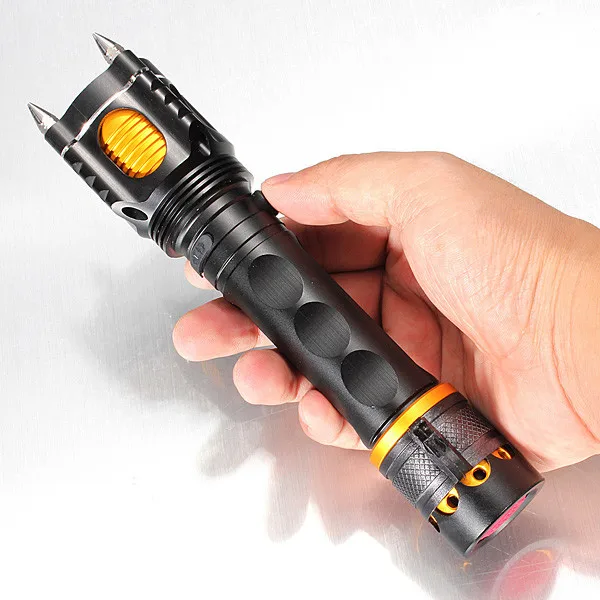 Тактическая ручка/Flashligh самообороны Многофункциональный Cree-T6 фонарик Открытый