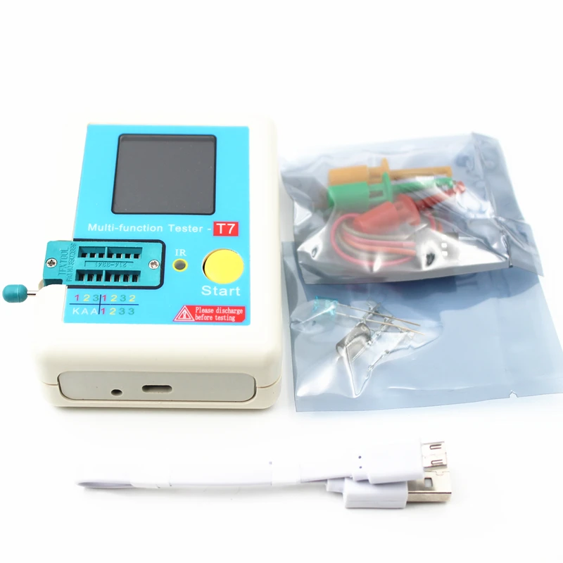 TFT Diode Triode Capacitance Meter LCR ESR NPN PNP MOSFET Upgrade LCR-TC1 3.5" High Speed Color Muiltmeter Transistor Tester |