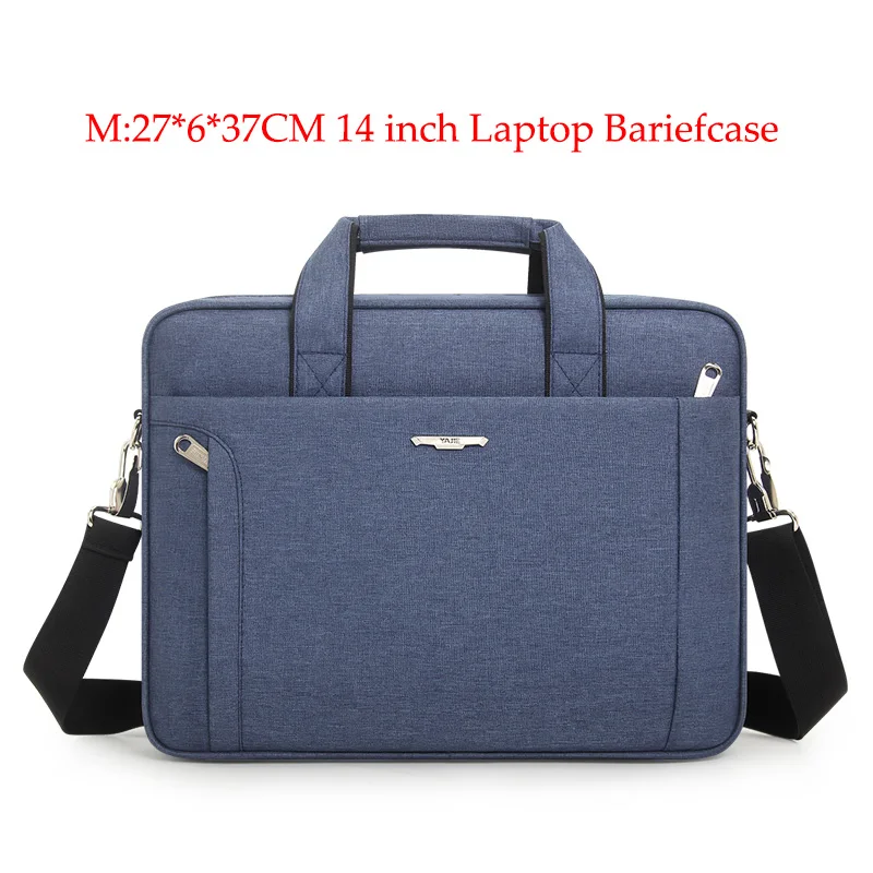Blue-M SIZE Большая вместительная мужская женская сумка для ноутбука, дорожный портфель, деловая сумка для ноутбука 14 15,6 дюймов, сумка для ноутбука - Цвет: Blue-M SIZE