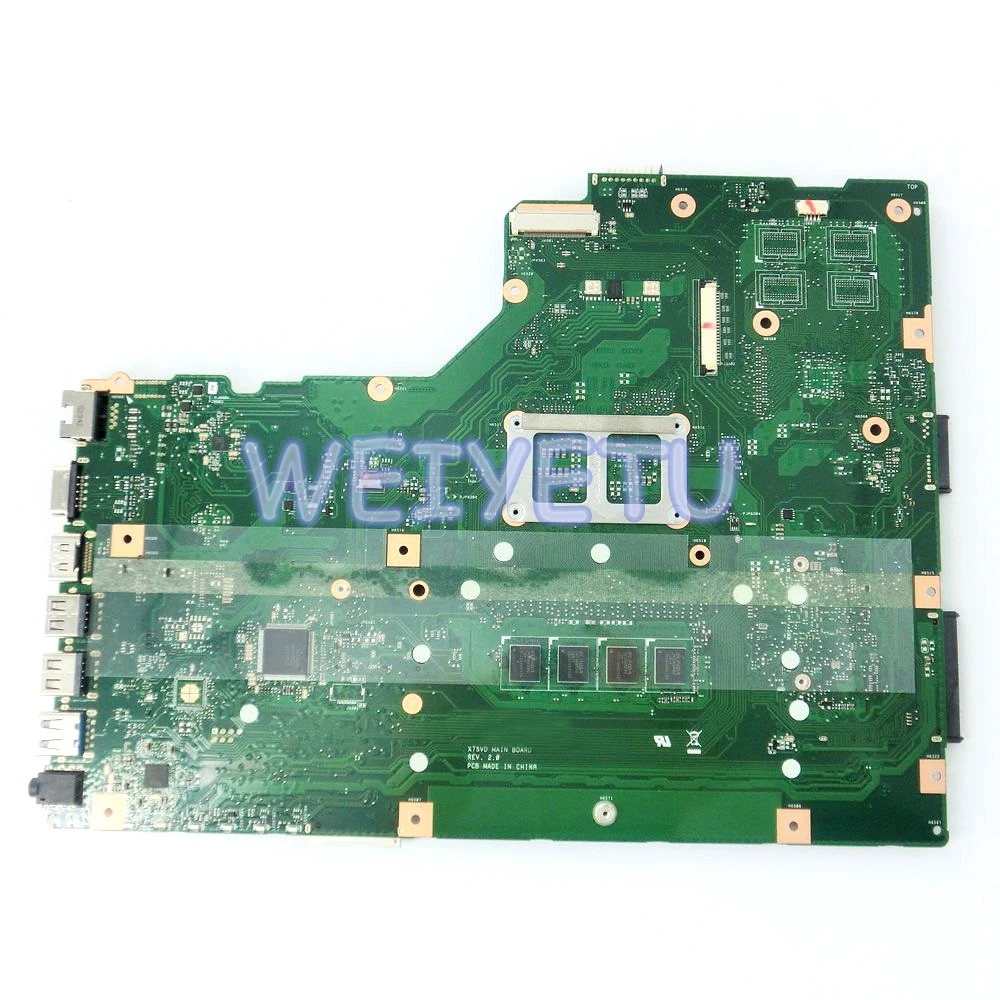 X75A 4G RAM HM76 материнская плата REV 2 0 для ASUS R704V X75VD X75A1 X75V X75VB X75VC ноутбука 60-NDOMB1501-B06 |