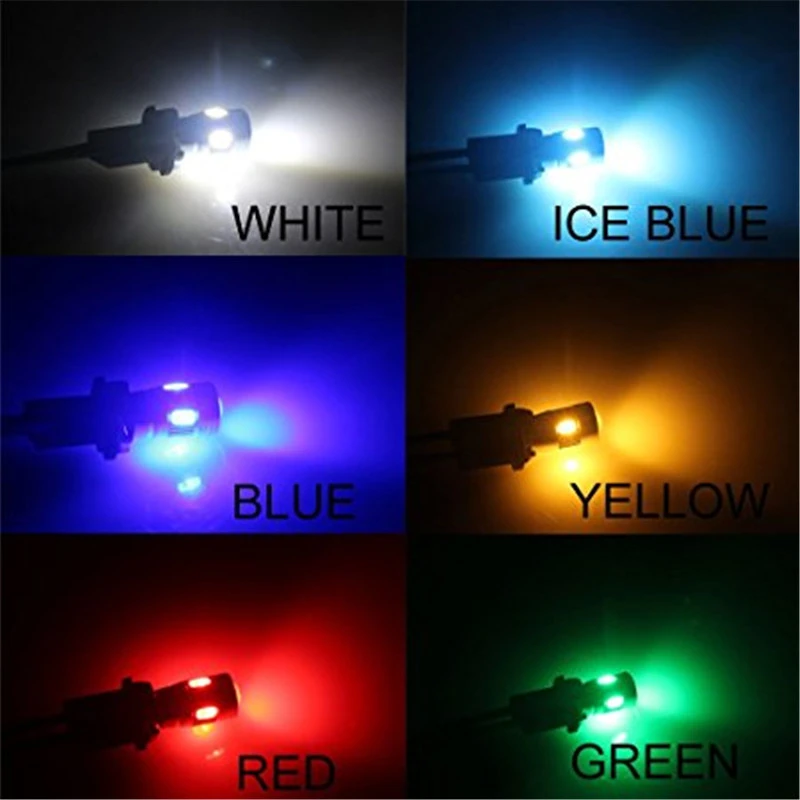 100 шт. T10 Canbus 10SMD 5630 5730 без ошибок авто светодиодный лампа W5W интерьер can-шины свет