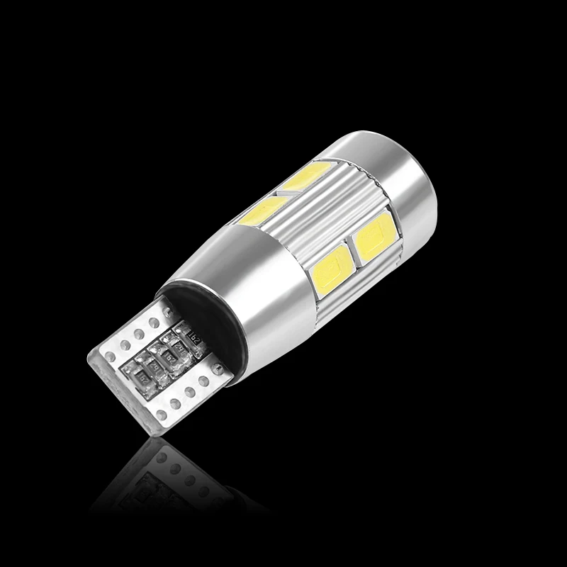 Pecham 10 шт. Высокая мощность T10 без ошибок W5W 194 для SAMSUNG Chip 5630 10smd Светодиодная лампа