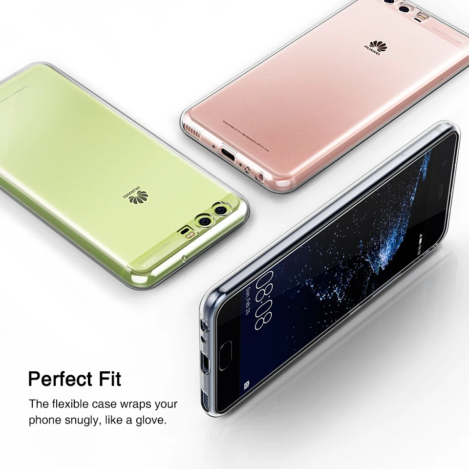 Easyacc для Huawei P10 lite чехол природа ультра тонкий прозрачный ТПУ Прозрачный мягкий 5