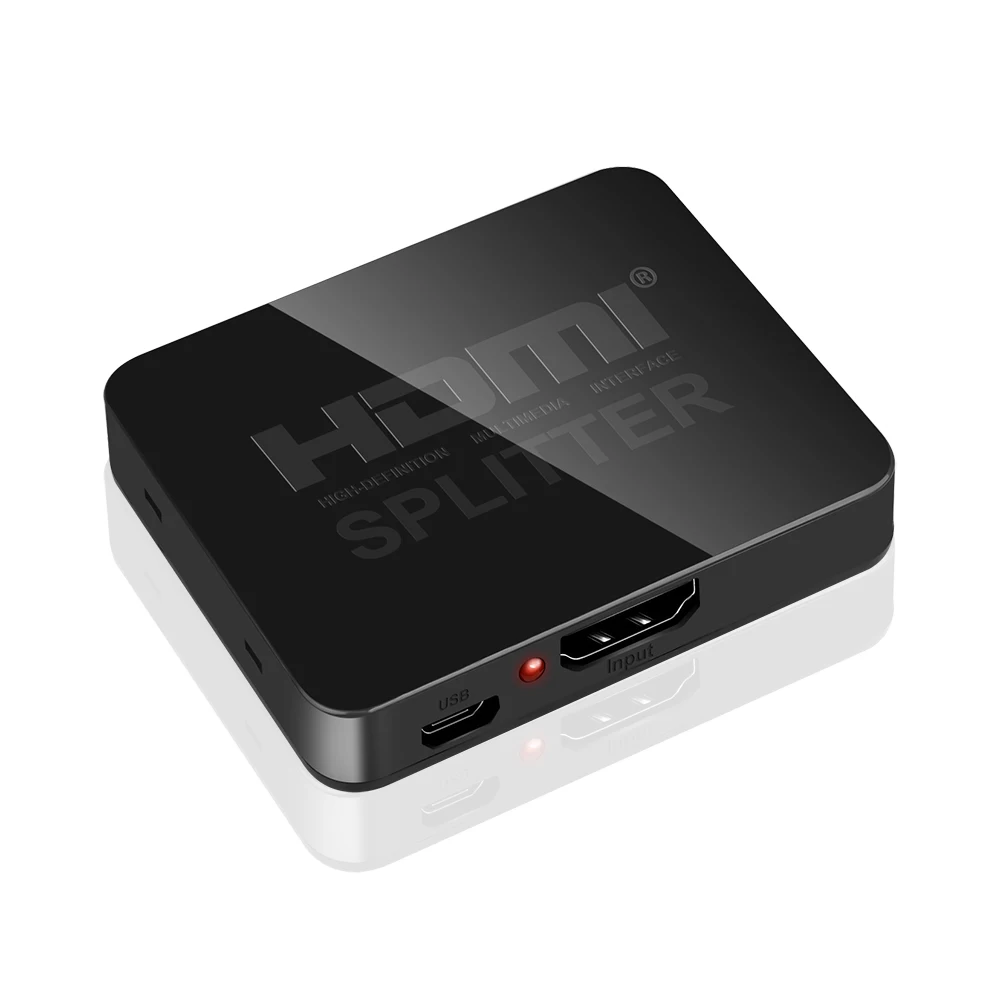 Новый HDMI совместимый 1 в 2 Выход 1080p 4K 1x2 HDCP 3D сплиттер усилитель сигнала мощности