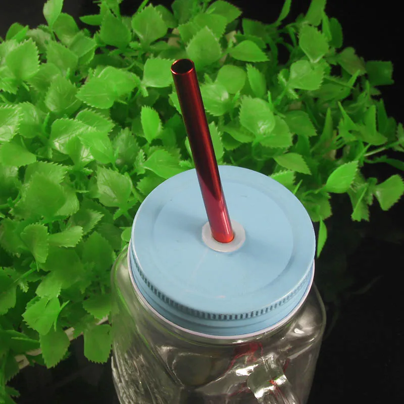 1 шт./лот металлические алюминиевые соломинки для напитков/21 дюйма длина 24 см