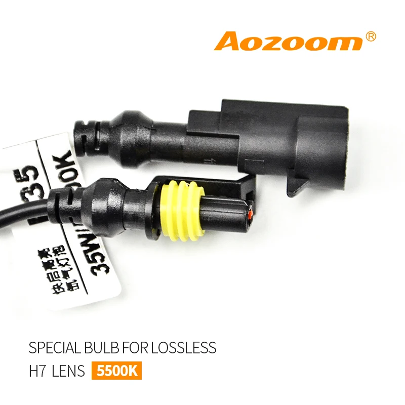 Aozoom 2 шт. 35 Вт 5500K HID лампы HC21 для установки объектива проектора h7 без