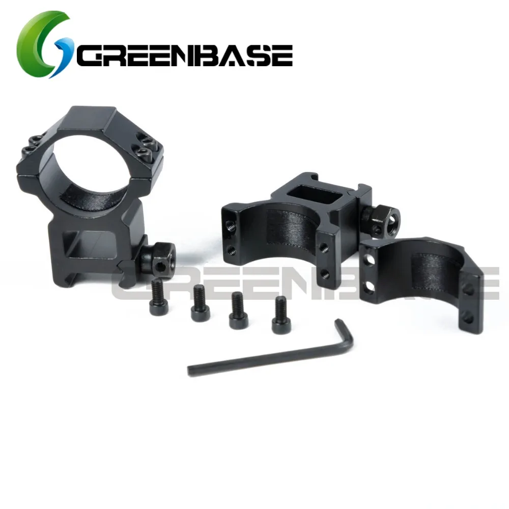 Greenbase Средние/высокопрофильные 30 мм кольца для колец Вивера 20 рельсы|scope ring mount|30mm
