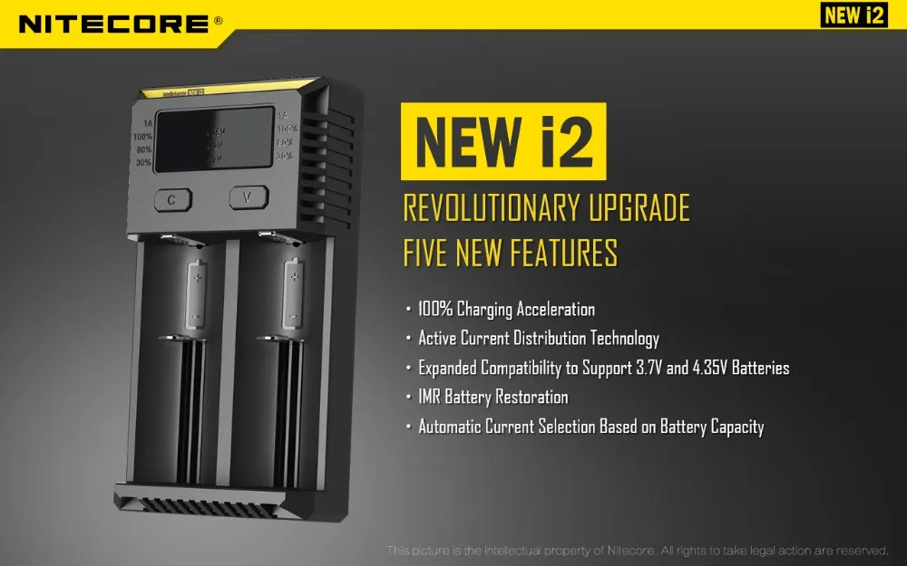 Литий-ионный перезаряжаемый аккумулятор Vapcell 2 шт. INR 18650 3600 мАч 35A с Nitecore новинка