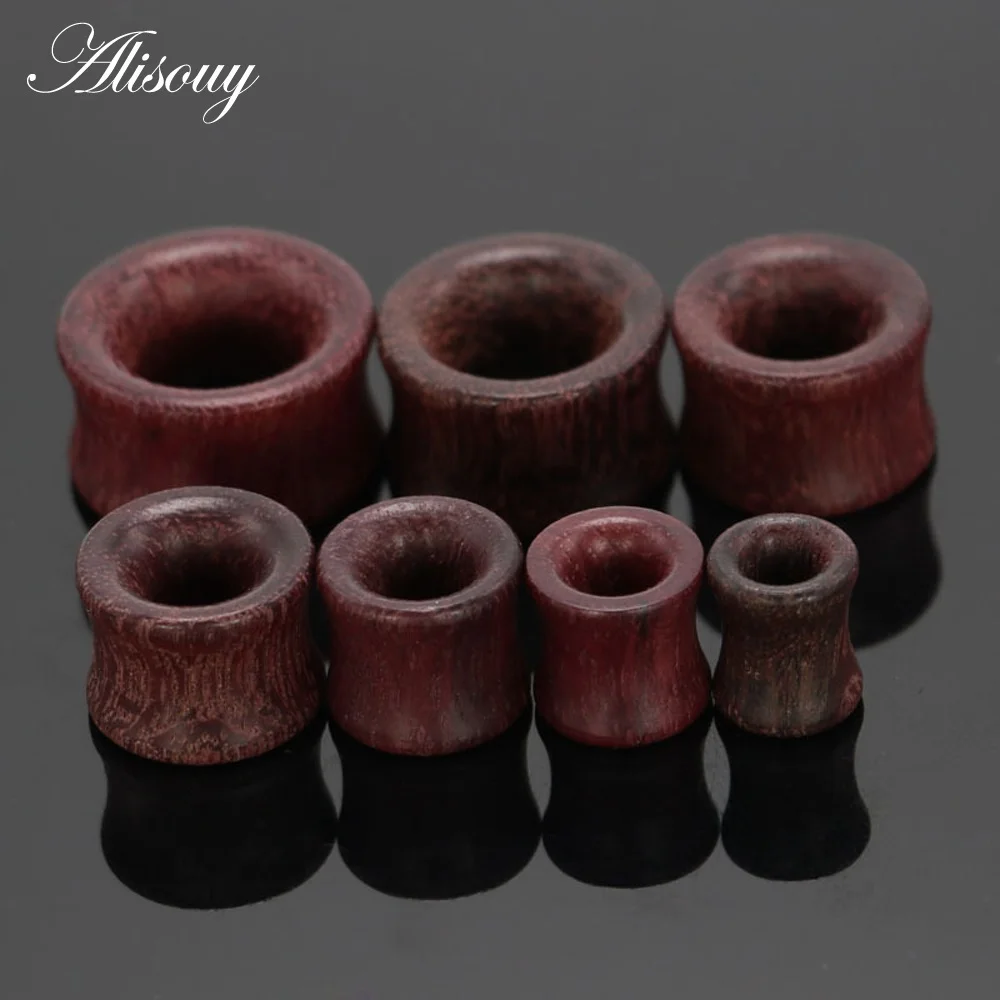 Purpleheart Hollow 1 шт. модные беруши из дерева, тоннели, седло, ушные датчики 6 мм-20 мм, Твердые Полые пирсинг, ювелирные изделия для мужчин и женщин, расширители - Окраска металла: Purpleheart Hollow