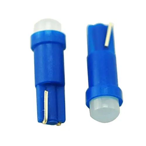 10 шт. T5 Светодиодная лампа COB SMD W1.2W для салона автомобиля Приборная панель