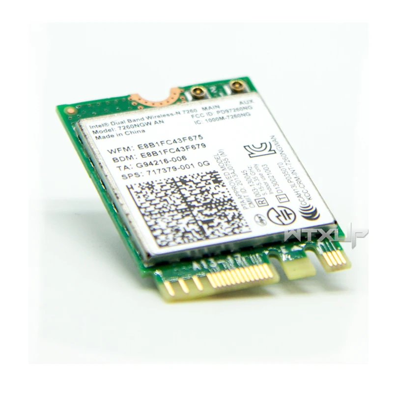7260AC для Intel wireless-AC 7260 vPro/WIDI Двухдиапазонная NGFF 802.11ac 867 Мбит/с wifi+ Bluetooth BT 4,0 Wlan M.2 WiFi сетевая карта