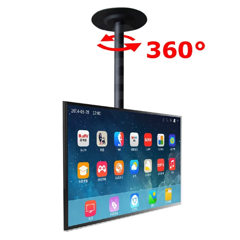 360 градусов Регулируемая высота 32 &quot 60&quot потолочный ТВ кронштейн светодиодный