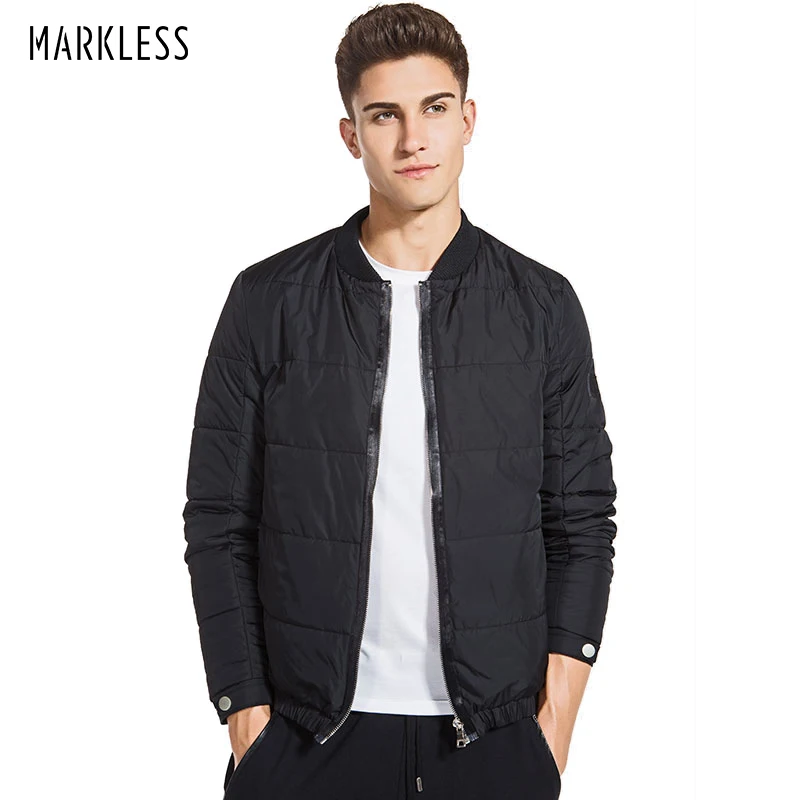 Мужская хлопковая куртка Markless черная Повседневная бейсбольная форма|jacket xs|jacket
