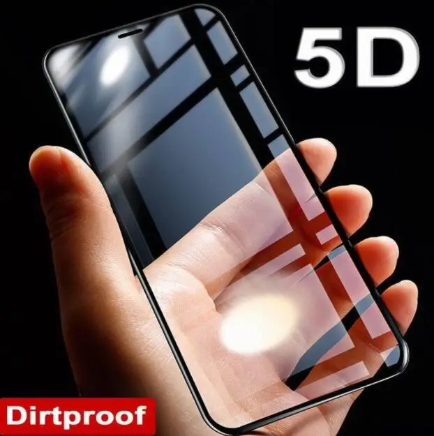 

500pcs 5D Curved tempered Screen Protector 9H Tempered Glass Carbon Fiber Screen Protector for iPhone X 6 6s 7 8 Plus