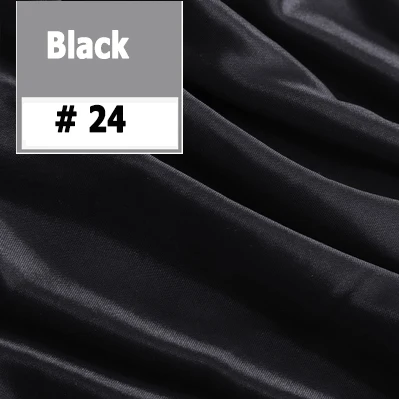 24 black 0,8x3 м двойные складки блестящий белый стол юбки для свадебного стола украшение стола стол плинтус событие банкет Декор - Цвет: 24 black