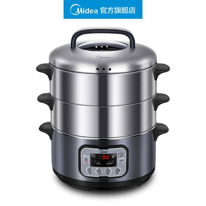 Midea трехслойный Электрический Пароварка из нержавеющей стали|electric food steamer|food