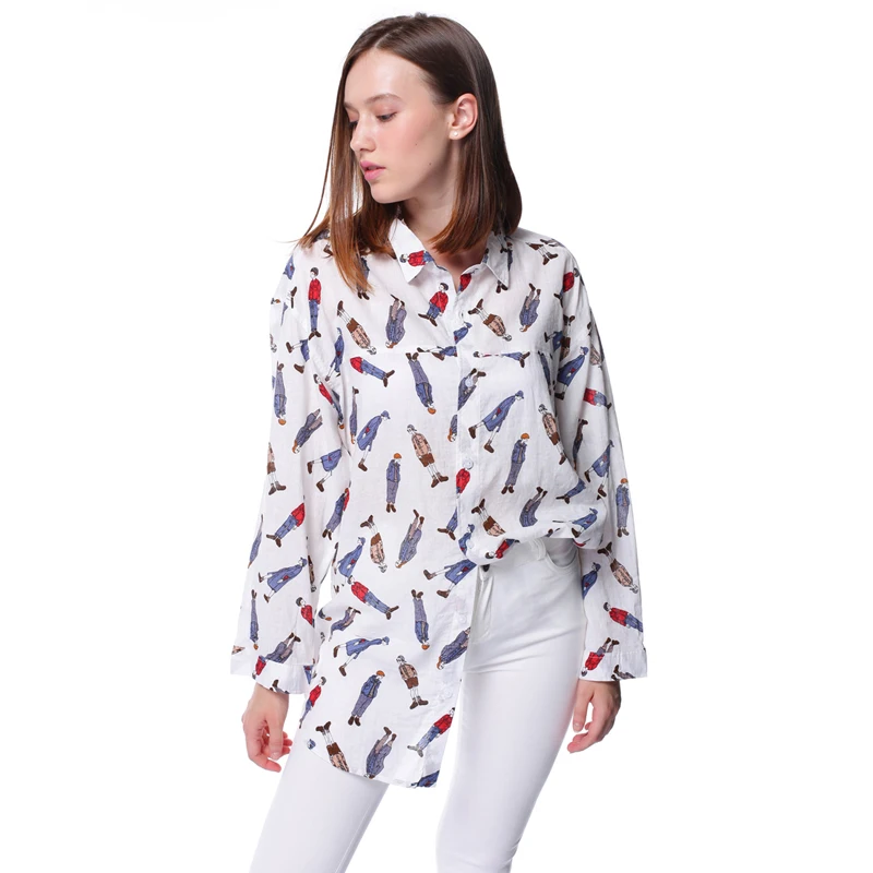 Dioufond Новинка 2017 года Дизайн модные женские туфли блузка характер печати с