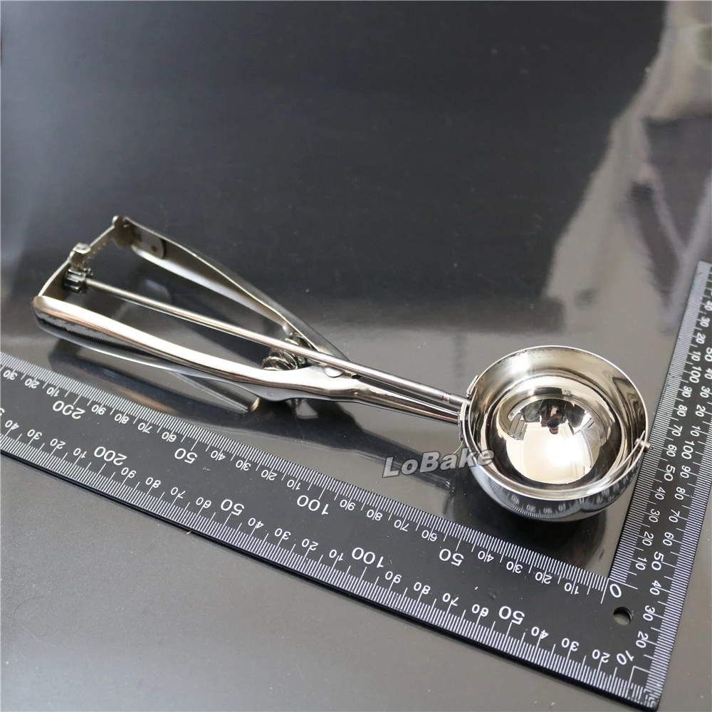 Большой размер 6 см диаметр шарика нержавеющая сталь ложка для мороженого